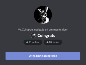 Mr. Coingrats Discord