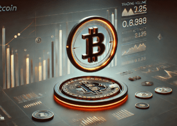 Grafiek toont de sterke daling in het wekelijkse handelsvolume van de top tien niet-stablecoin cryptocurrencies in 2025, met een visuele trendlijn die het dieptepunt aangeeft sinds de bullmarkt van december 2024.