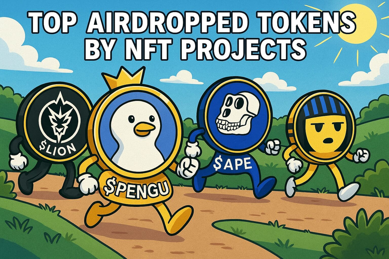 Top airdropped tokens door NFT-projecten: de marktleiders van 2025 -  Bitcoinhelper