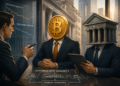 Bitcoin en Wall Street bespreken geïnternaliseerde liquiditeit terwijl ETF-stromen, custodians en OTC-desks publieke marktvolatiliteit dempen.